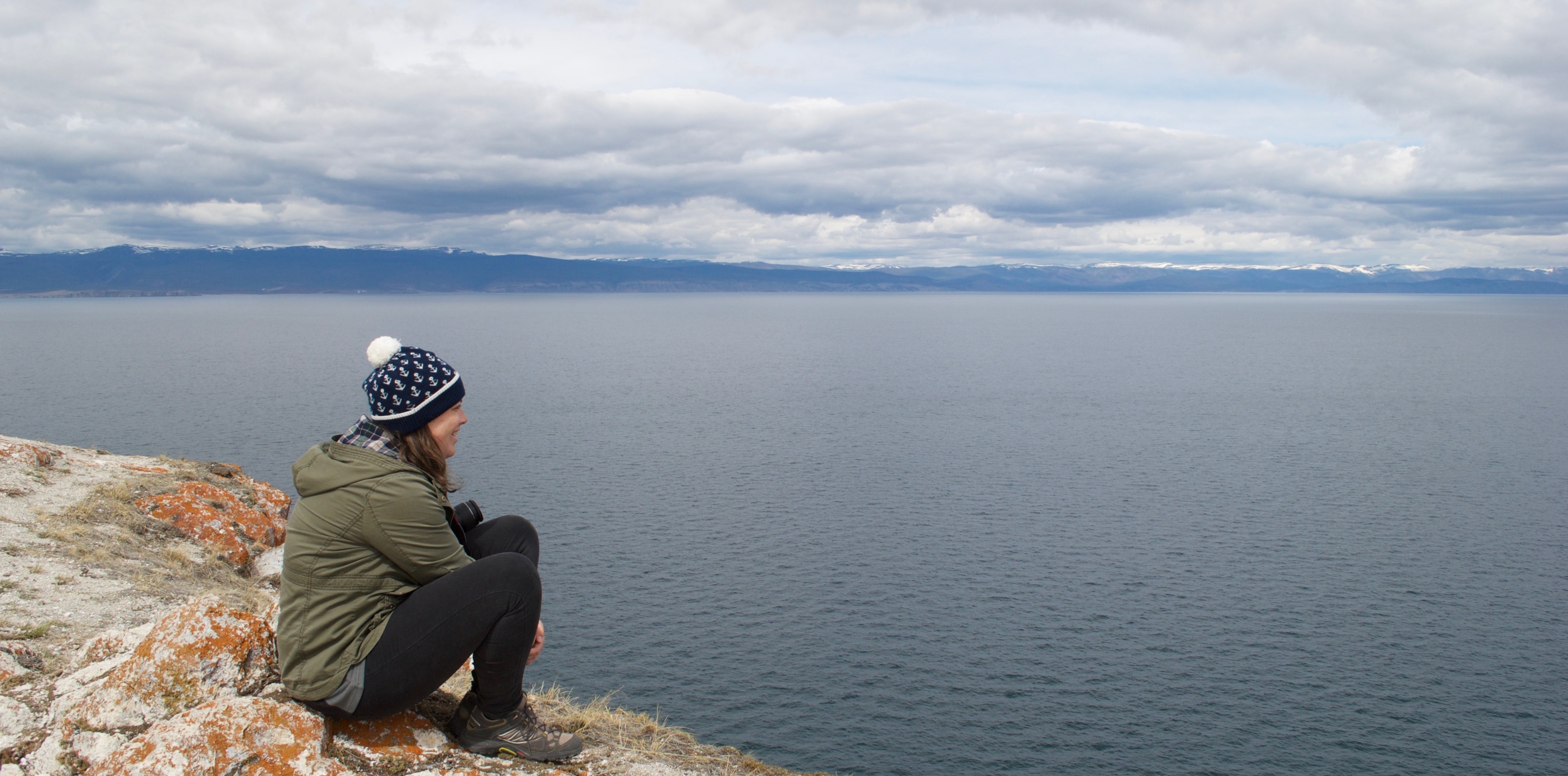 long journey home - five memorable faces. Looking out across Lake Baikal.