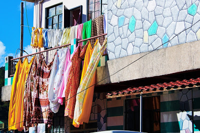 Washing hanging to dry in Sagada