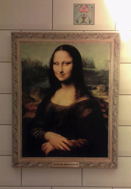 Mona Lisa on board the Eurostar - trains