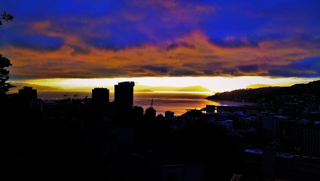 Sunrise over Wellington.