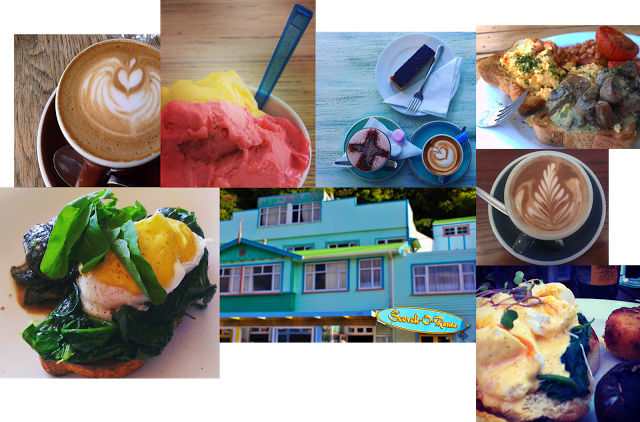 A montage showing the food and drink scene in Wellington.