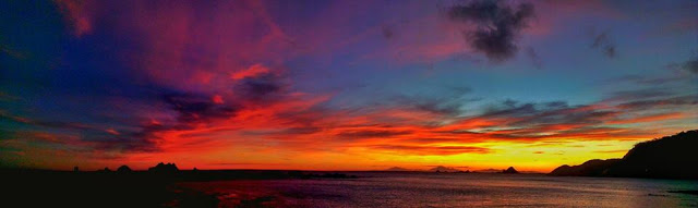 Sunset at Island Bay. Aotearoa.