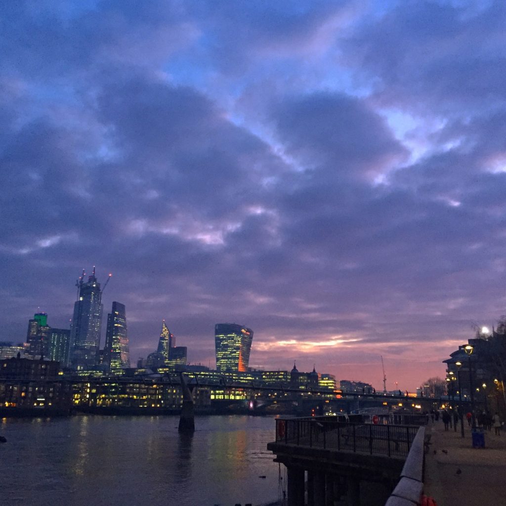 Sunrise over the City from Blackfriars