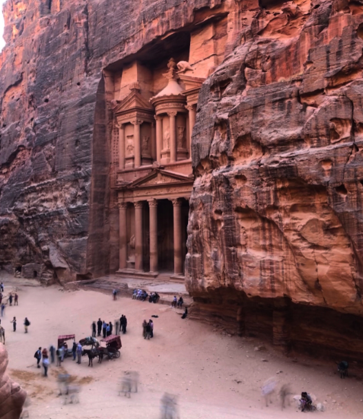 September 2019 - A view of The Treasury in Petra.