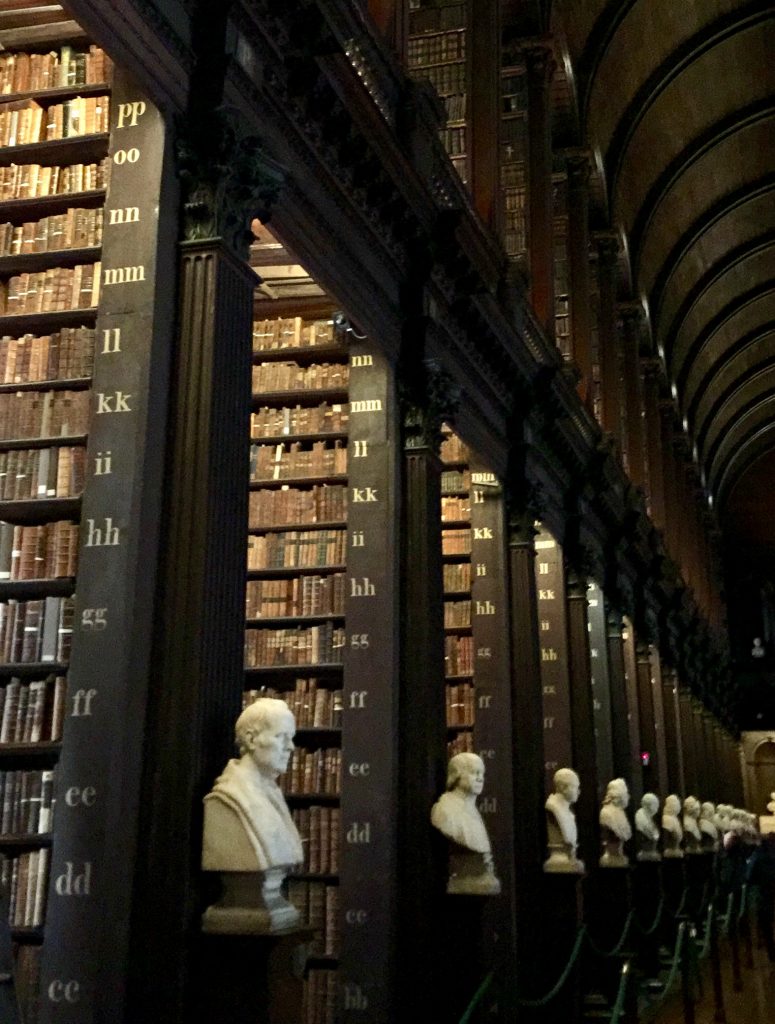 Dublin - Trinity College Library's impressive display of busts!