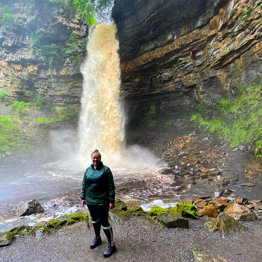 Q3 2020 - photo of me standing in front of a waterfall