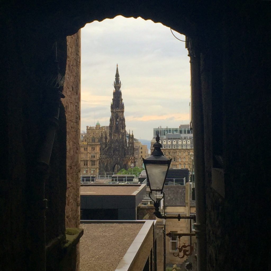 View across Edinburgh from the Royal Mile
